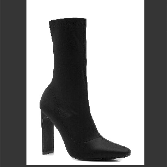 Slim Straight Heel Sock Boot - Picture 1 of 2